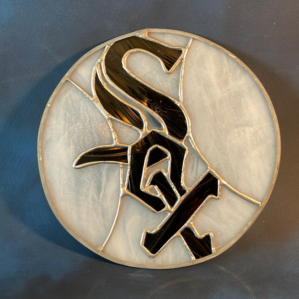 White Sox Leaded Glass